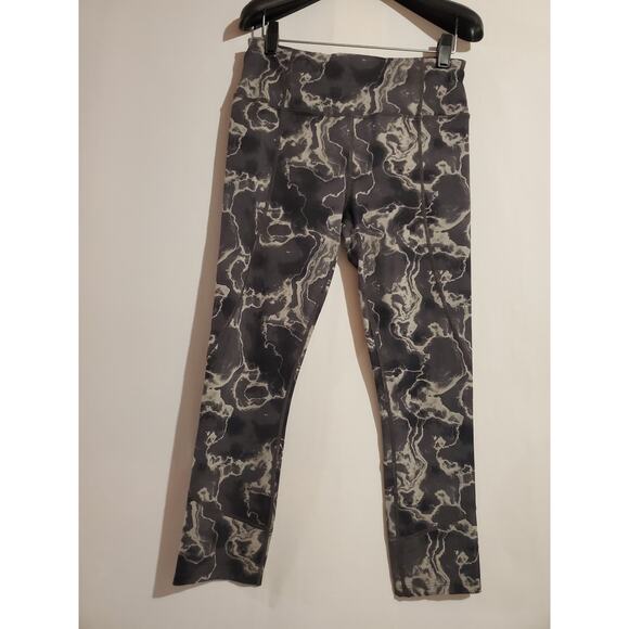 Varley Pants - Varley Bedford Marble 7/8 Leggings Womens Size M High Rise Active Pockets Gray
